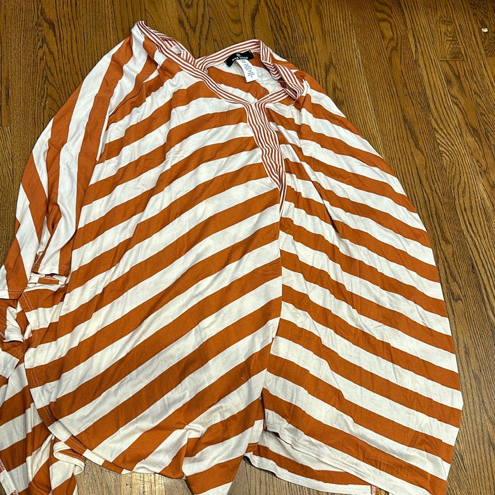 Shirt/shawl striped cotton